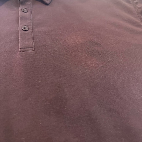 BYLT Basics | Drop Cut Lux Polo Shirt XL Red Burgundy Short Sleeve - Picture 8 of 10